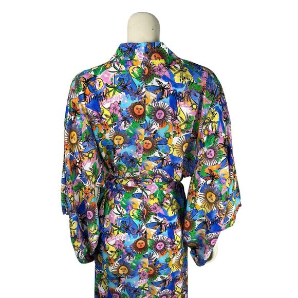 NEW Kulani Kinis Floral Print Swim Coverup One Size Wildflower Sun Lexi Hidalgo - Picture 7 of 12